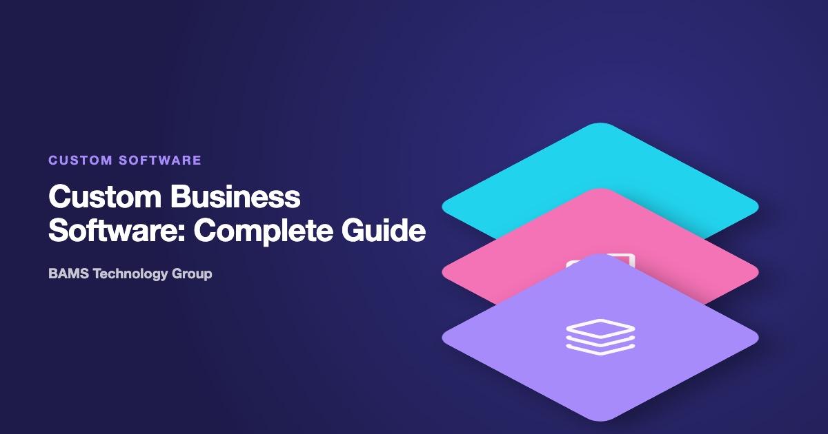 Illustration for custom business software — tailored systems built around a company's workflow
